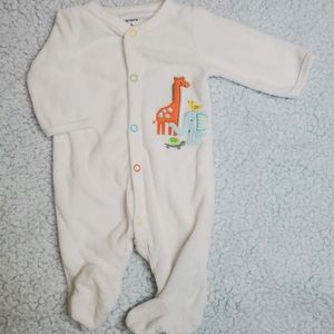 Carter's Animal Rainbow Button Down Onesie